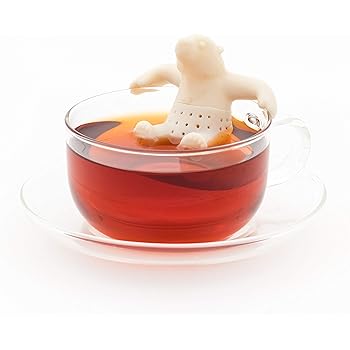 カロラータ アニマル 茶こし (ホッキョクグマ) シリコン 動物 ティーストレーナー [食洗機可能] ティーインフューザー 約7.1×6.2×5cm