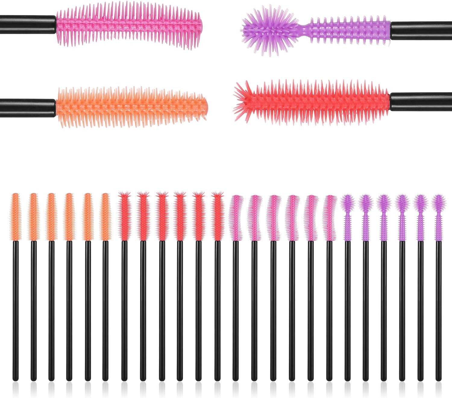 24pcs Sewing Machine Cleaning Brushes, Silicone 10.5cm / 4.13 Inch 4 Styles Reusable Cranny Cleaning Brushes Cleaning Tools for Sewing Machine Corner Gap