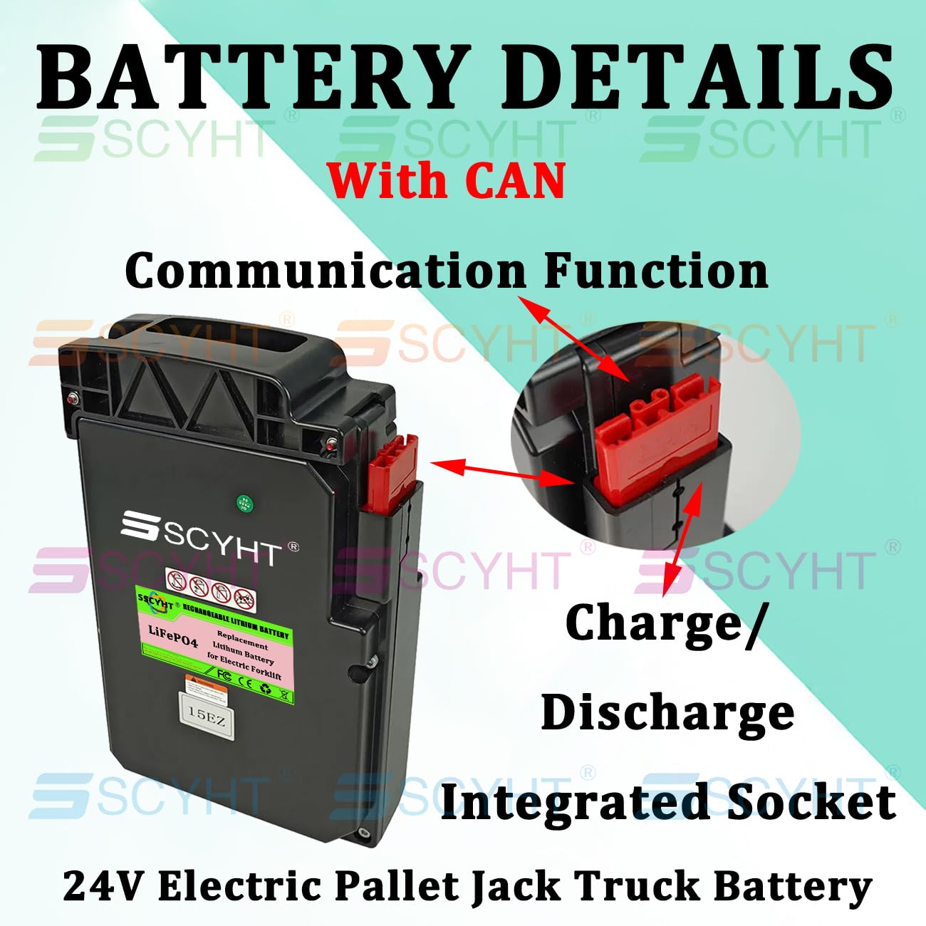 24 V Lithium-Batterie für Hubwagen F5PRO mit CAN
