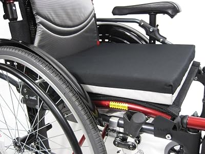 Karman Deluxe Wheelchair Cushion, Black, 20