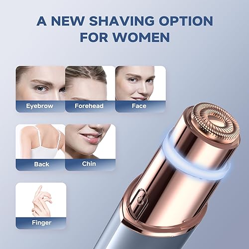 Miniatura 26 de Removedor de vello eléctrico sin dolor, depilación facial para mujeres, como se ve en la afeitadora facial de TV, dispositivo de depilación con 2