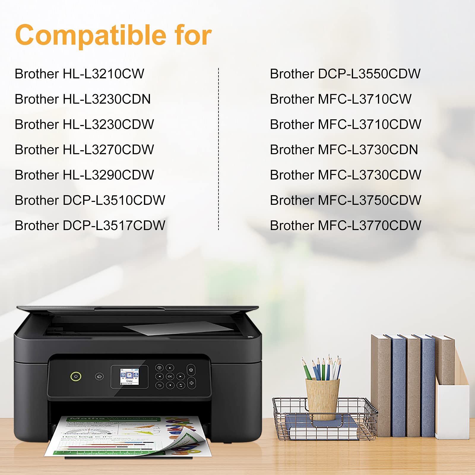 LeciRoba TN247 Toner do Brother TN247 TN243 do Brother DCP-L3550CDW DCP-L3510CDW HL-L3210CW HL-L3230CDN HL-L3230CDW HL-L3270CDW MFC-L3710CW MFC-L3730CDN MFC-L3730CDN MFC-L3730CDN MFC-L3710CW