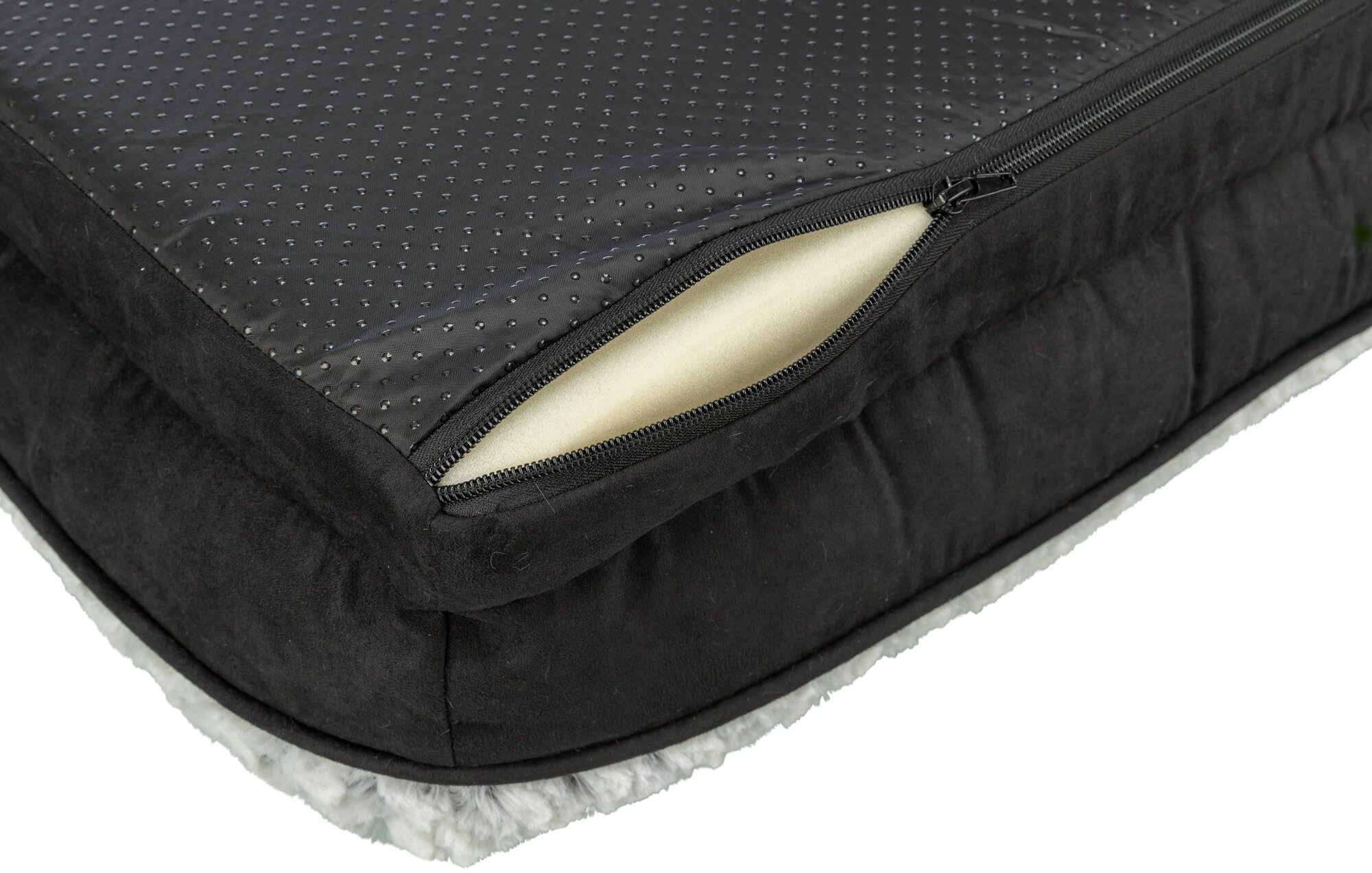 TRIXIE Panier orthopédique pour chien Vital Lino – Noir/gris – 110 × 75 cm