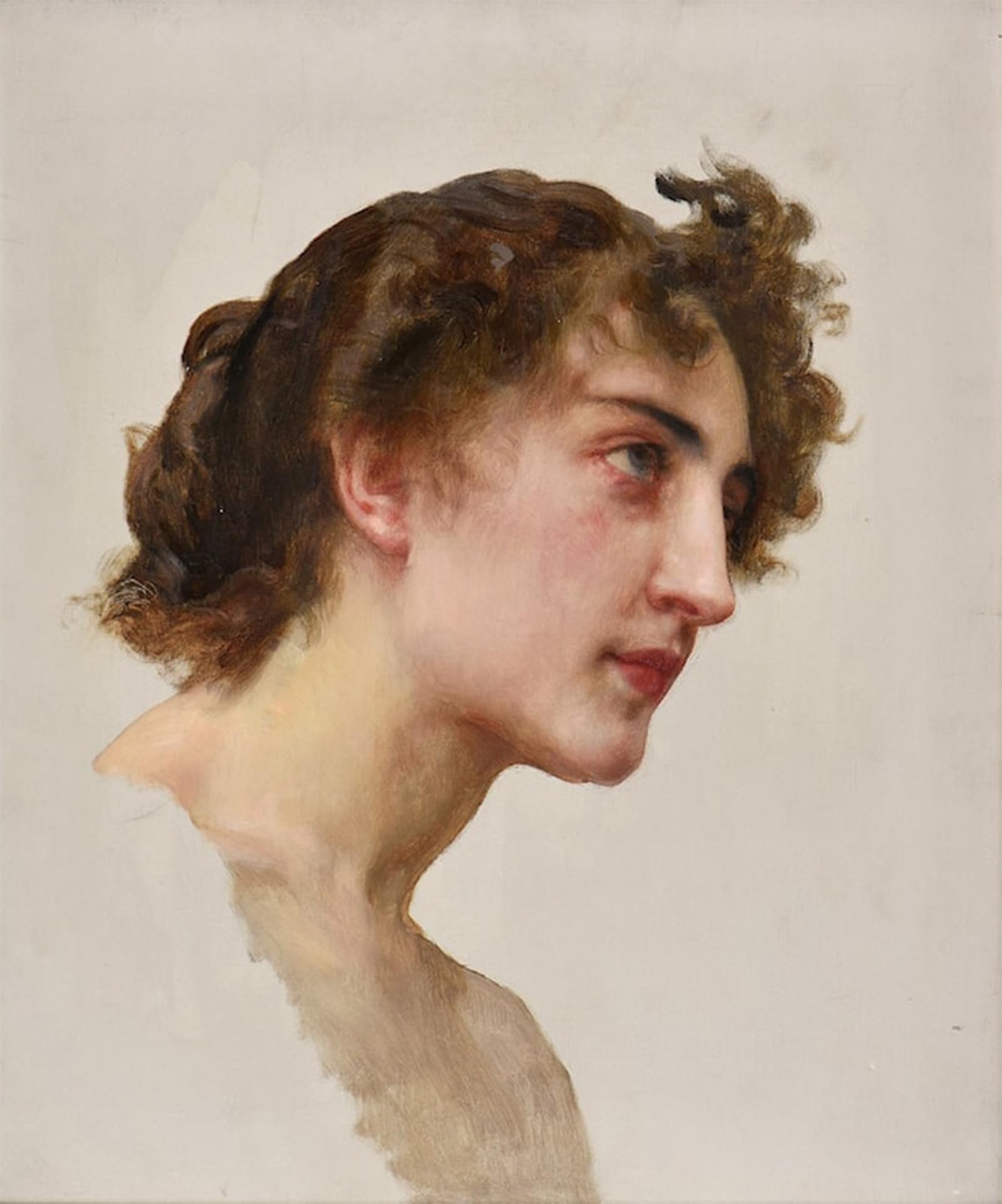 SERENDIPITP Retro Picture Poster Wall Art Pictures Painting Portrait D'elize Brugière by William Adolphe Bouguereau Wall Art Canvas Print for Wall Decor 60x90cm