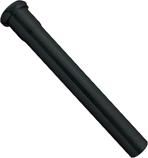 Westbrass A423-62 1-1/2" x 12" Slip Joint Extension Tube, Matte Black