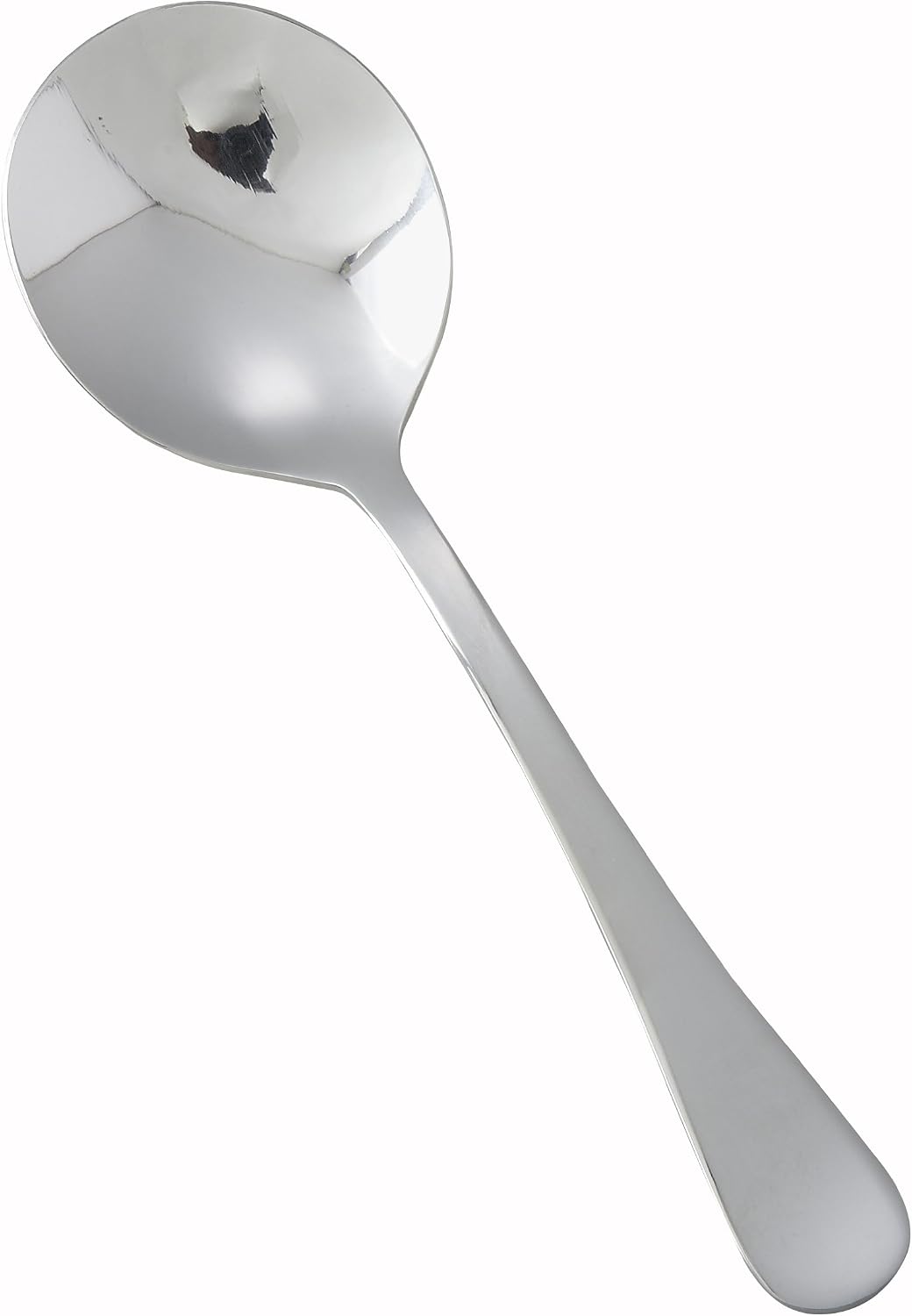 Winco 7 1/4" Silver Stainless Steel Bouillon Spoon (Set of 12)