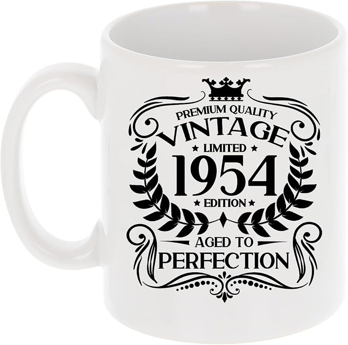 71st Birthday Shirt For Men - Vintage 1954 Aged To Perfection Racing Design - Customizable T-Shirt Gift