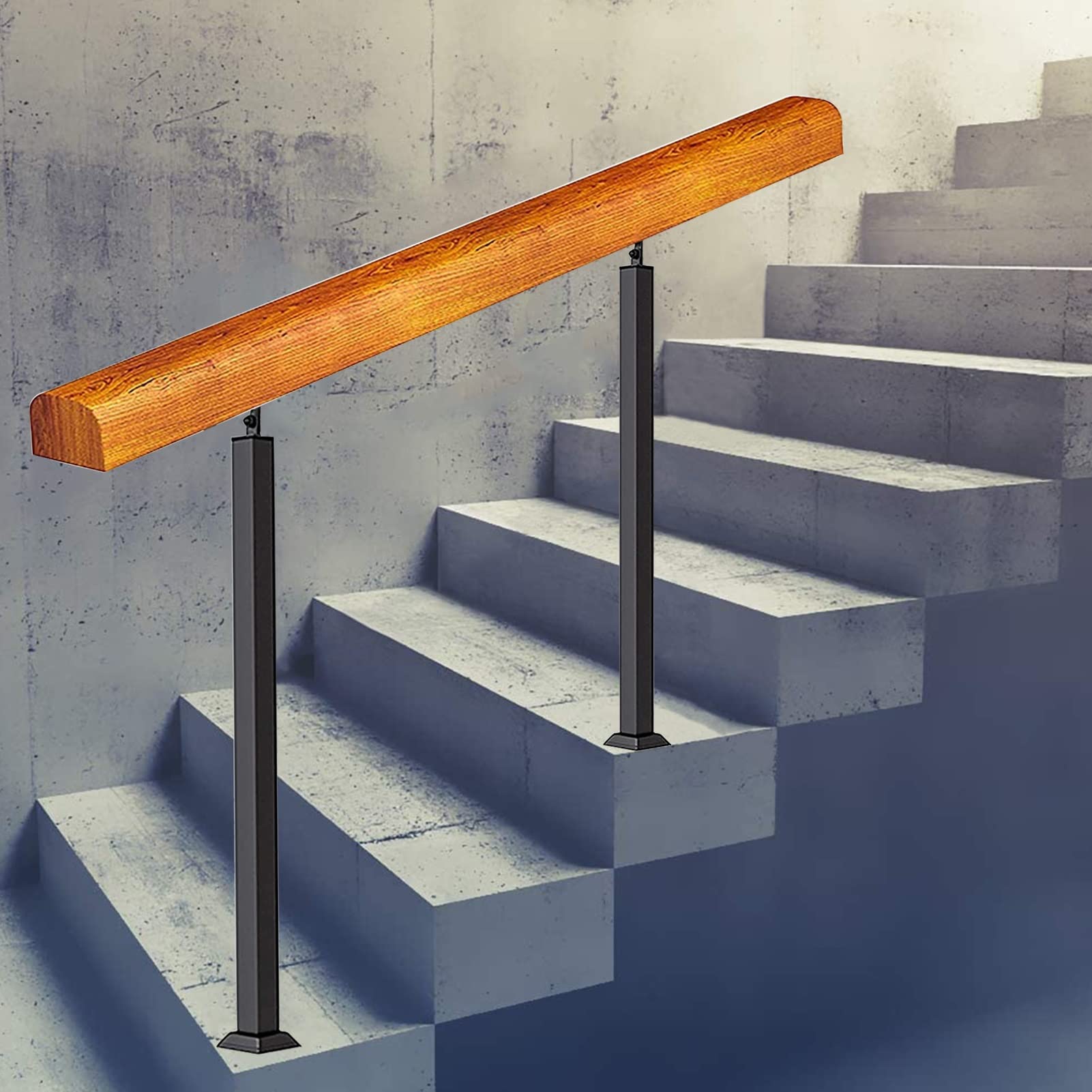 Rampe d'escalier pour sécuriser le porche contre les chutes