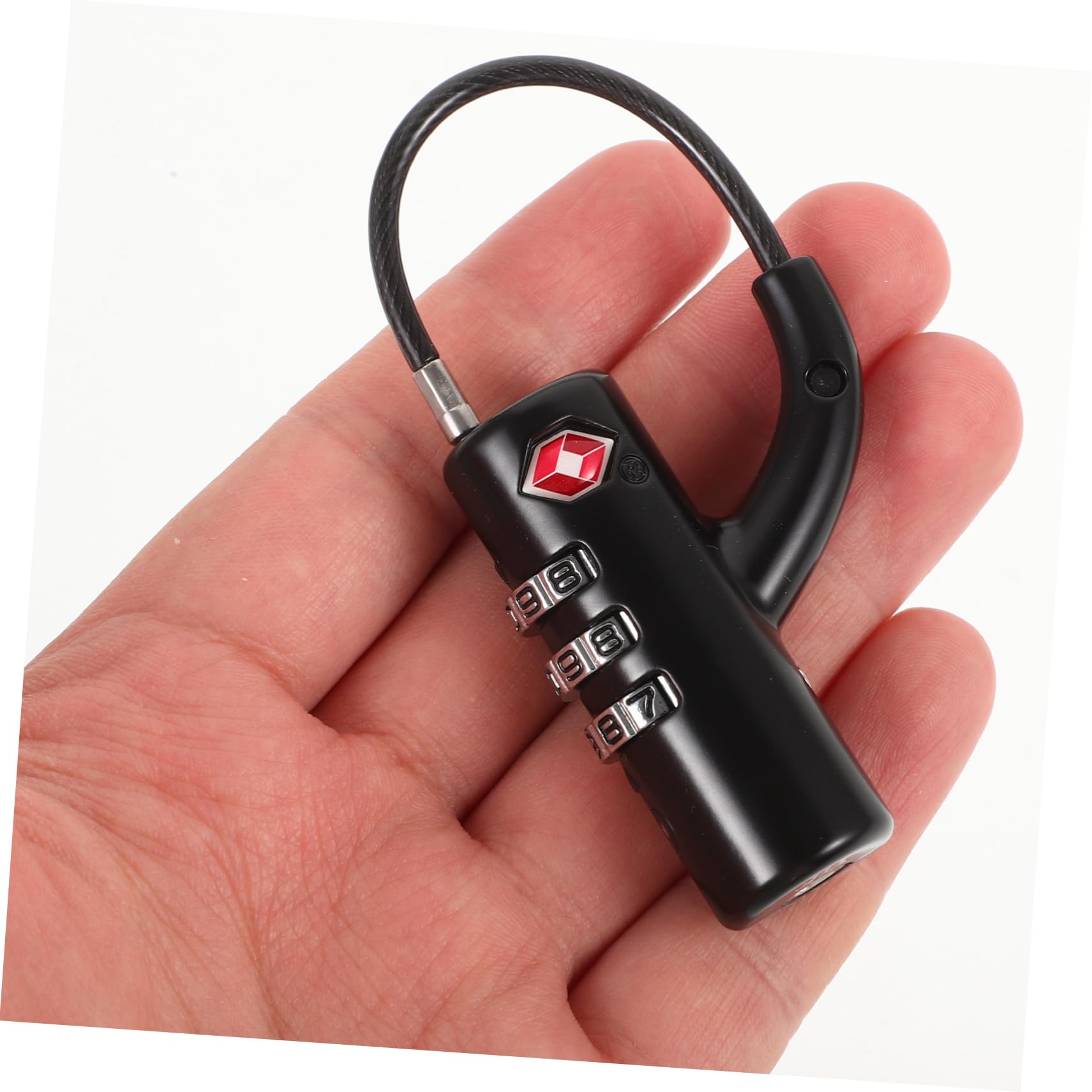 SOLUSTRE 3piezas Candado De Combinación Para Equipaje Cable De Inoxidable Bloqueo Seguro Para Maletas y Mochilas Para Viajes Tsa y Protección De Pertenencias