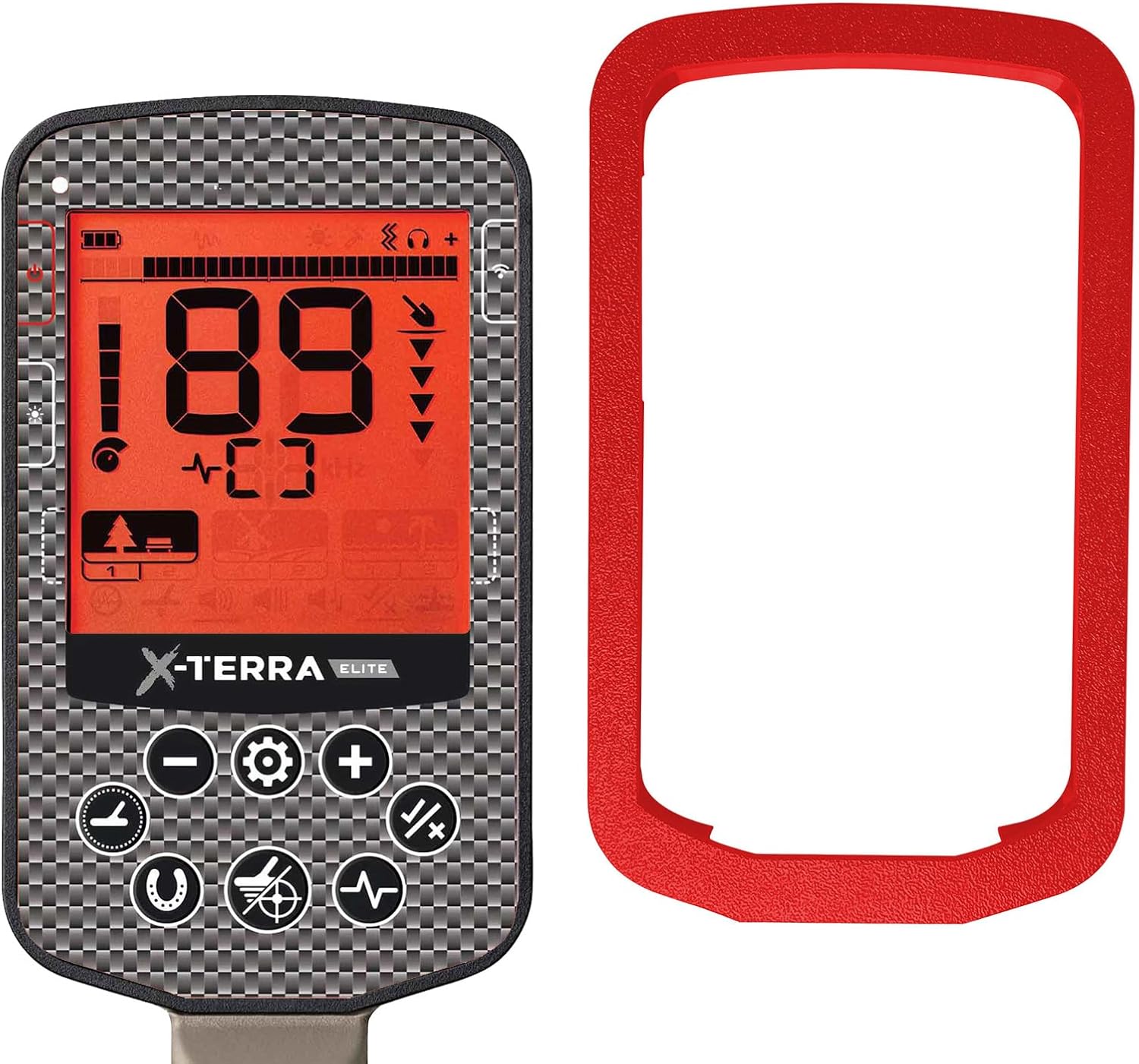 Protective Kit for Minelab X-Terra Elite/Pro Case Cover & Screen Protector Anti-Scratch Box Bumper Equinox Accessories (Pro Red)