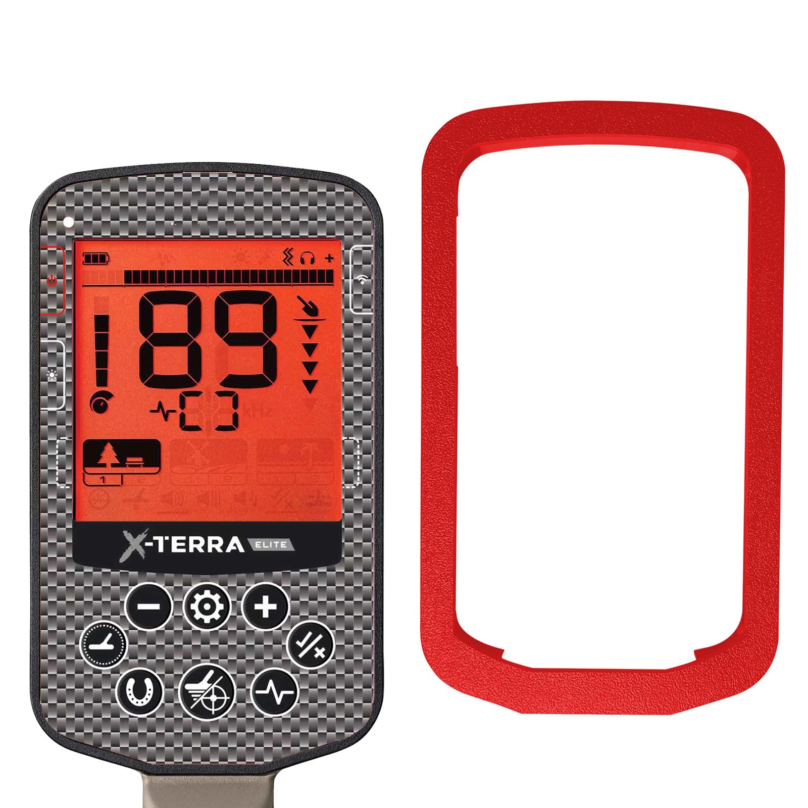 Kit de protection Minelab X-Terra Elite rouge pour vos sessions de détection plage