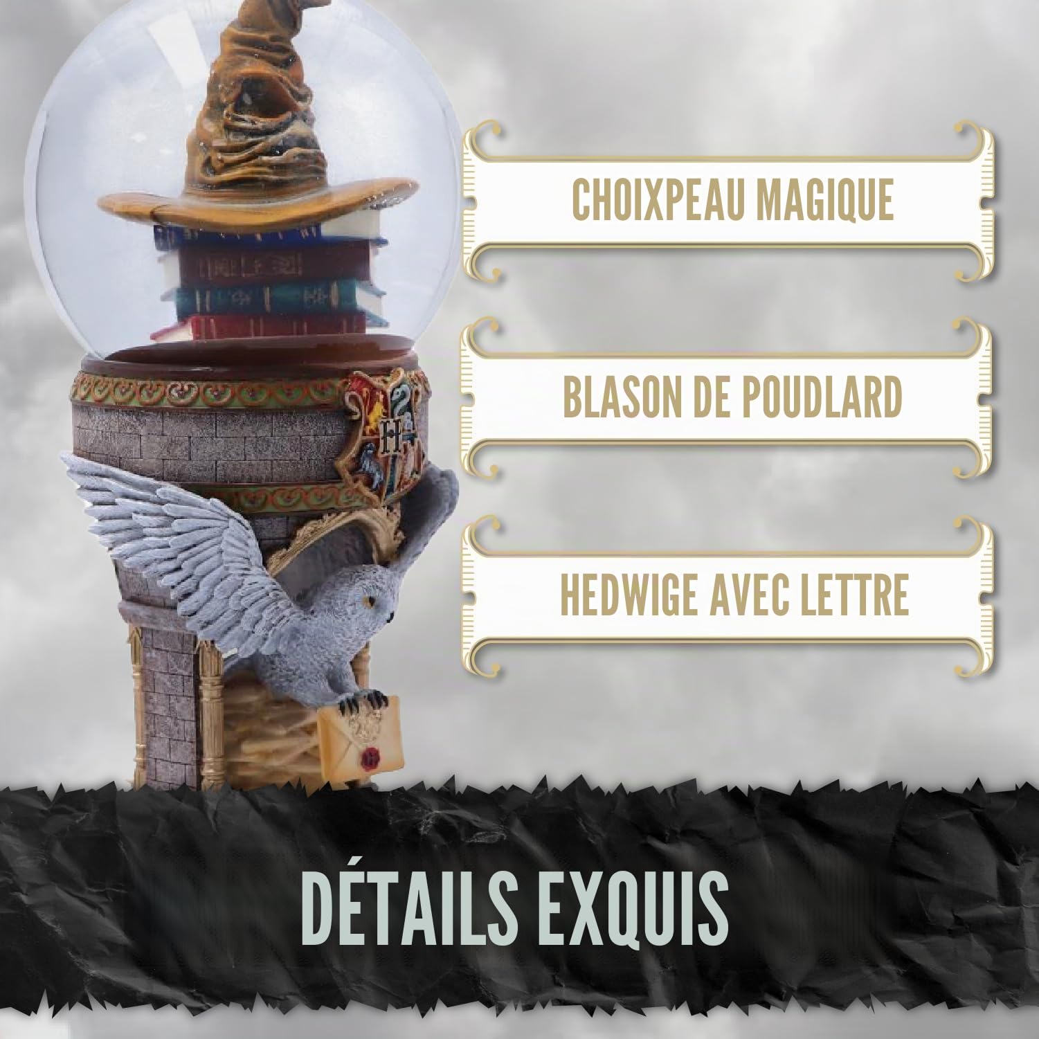 Nemesis Now Boule à Neige Harry Potter 19,5 cm sous Licence Officielle