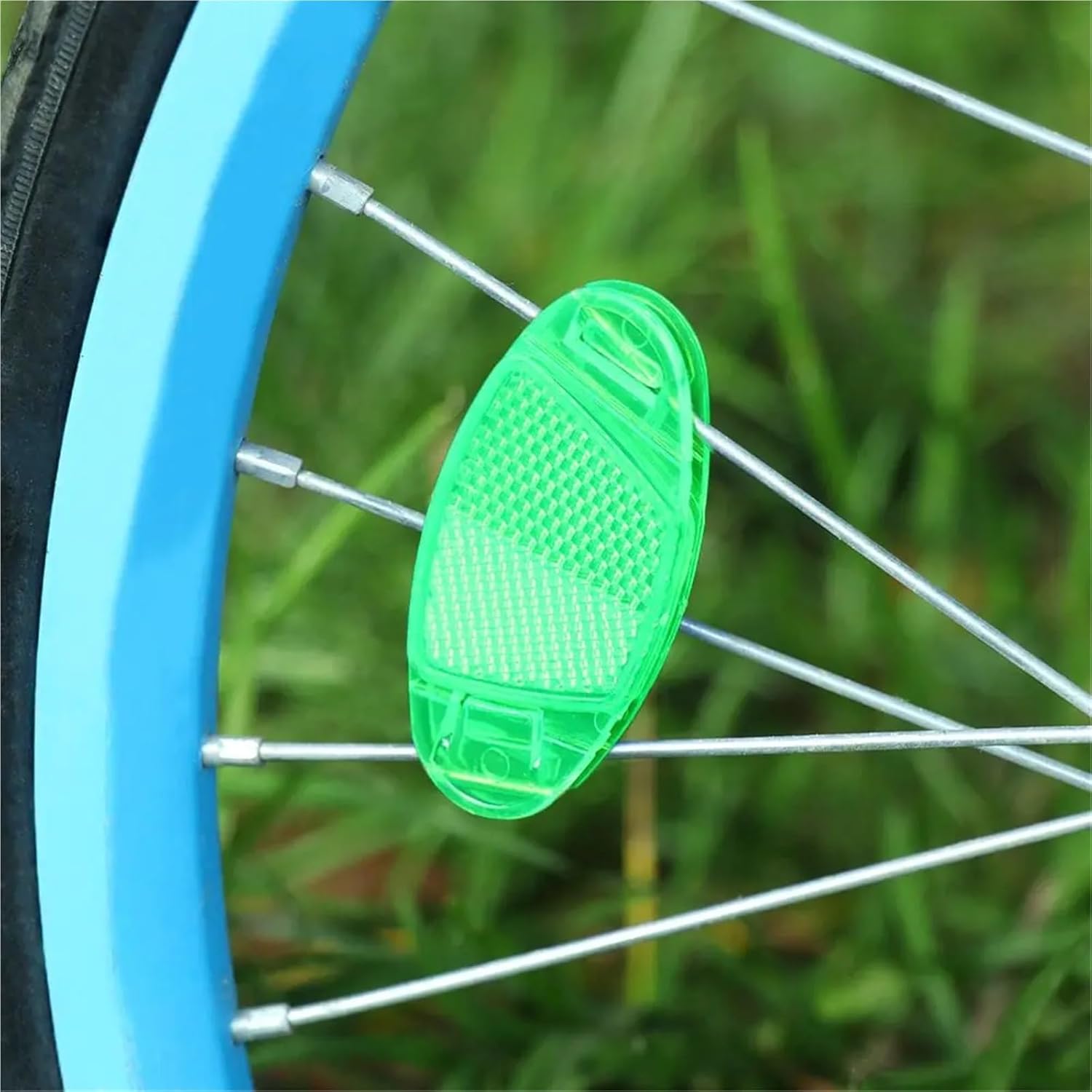 Bike Reflectors 16 Pcs Plastic Night Reflectors Flashing Bicycle Reflect Accessories Safety Warning Light Wheel Rim Reflective Bike Spoke Reflector