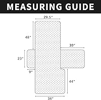 Vista 7 de Easy-Going Funda reversible para sofá chaise lounge, resistente al agua, para sofá modular en forma de L, con correas ajustables, protector