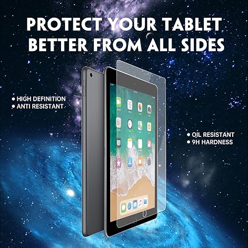 Miniatura 3 de Paquete de 2 protectores de pantalla compatibles con iPad de 6 5 generación de 9.7 pulgadas, protector de película de vidrio templado para iPad de
