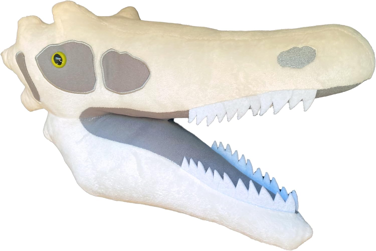 GIANT MICROBES Fuzzy Fossils Gigantic 16" Velociraptor Plush, Dinosaur Stuffed Animal, Stuffed Dinosaur Plush, Velociraptor Toy, Dinosaur Toy, Dinosaur Skull Decor, Paleontologist Gifts
