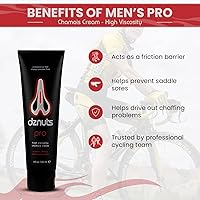 Vista 5 de dznuts Men's Pro Chamois Cream, Anti -Chafing Cream for Saddle Sores, Chafing, Rubbing, Inner Thighs Friction for Cyclists, Runners, Triathletes
