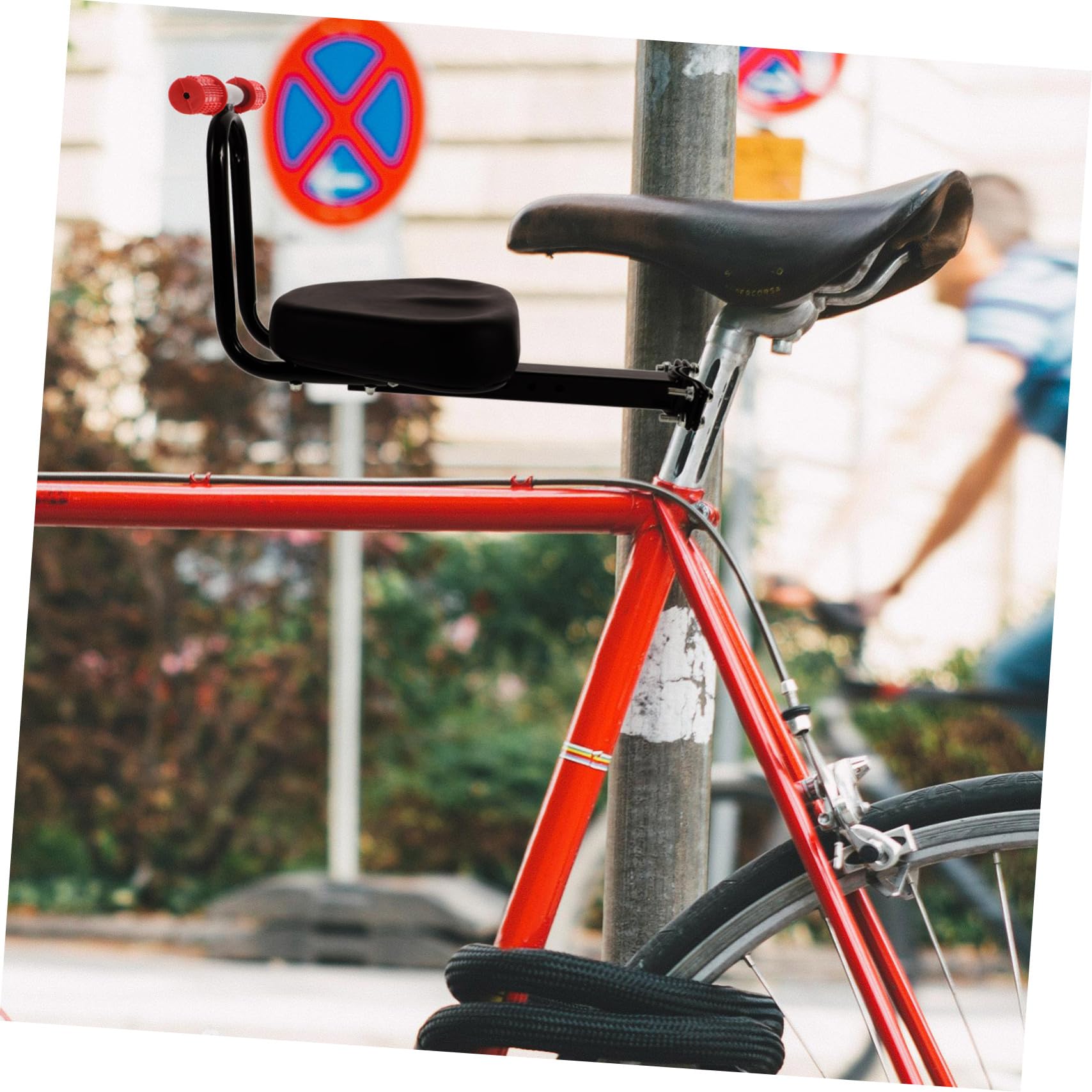 BESPORTBLE Asiento de Bicicleta para Niños Cómodo y Ajustable, Versátil para Bicicletas y Eléctricas, Diseño Ergonómico y Elegante para Paseos en Familia