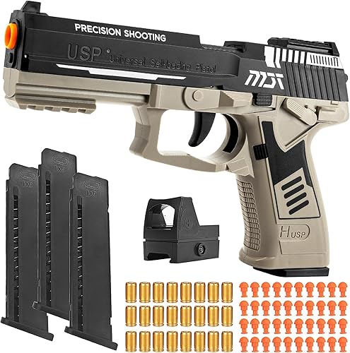 Pistola de juguete, pistola de juguetes de bala suave para niños, pistola de juguete de expulsión de carcasa vacía, pistola de espuma de juguete con