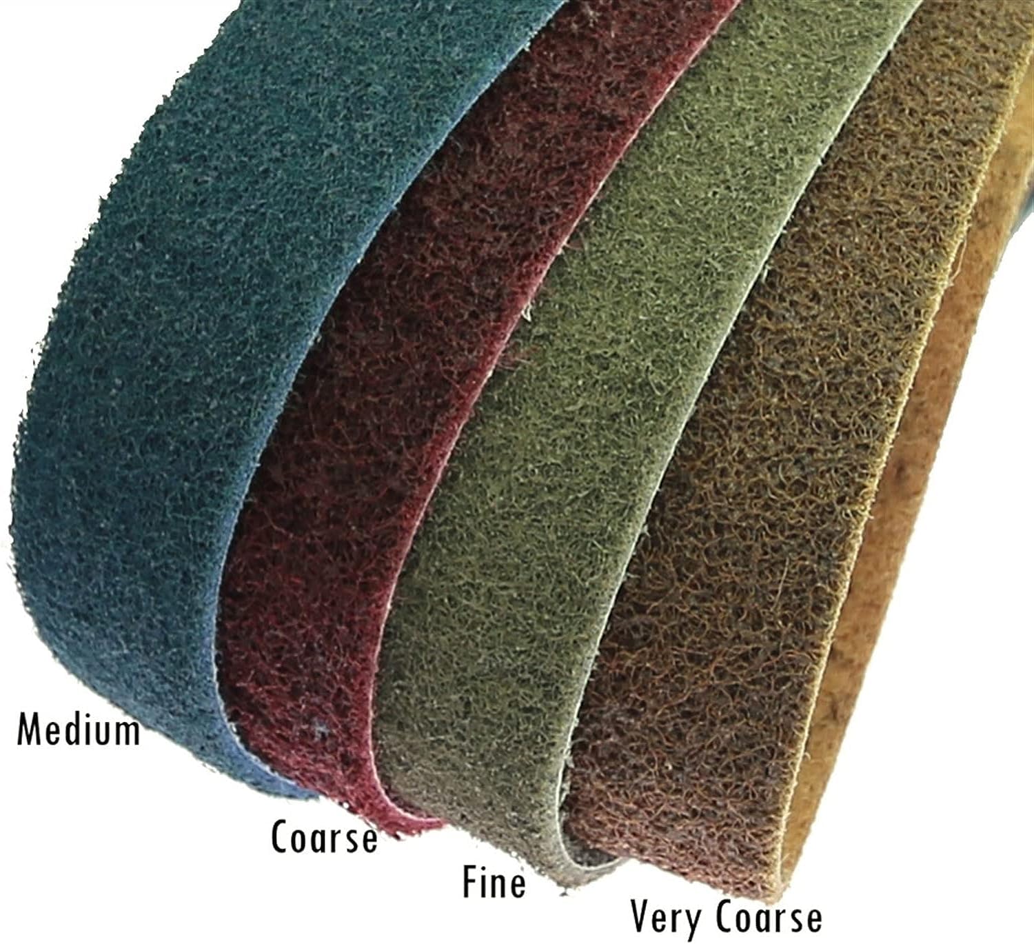 Rotolo di carta vetrata, carta vetrata fine, 4 pezzi 40 * 740 mm in nylon non tessuto da grossolano a fine for la molatura, la lucidatura, la molatura, l'affilatura (Colore: Mix, Dimensioni: 740x40mm)