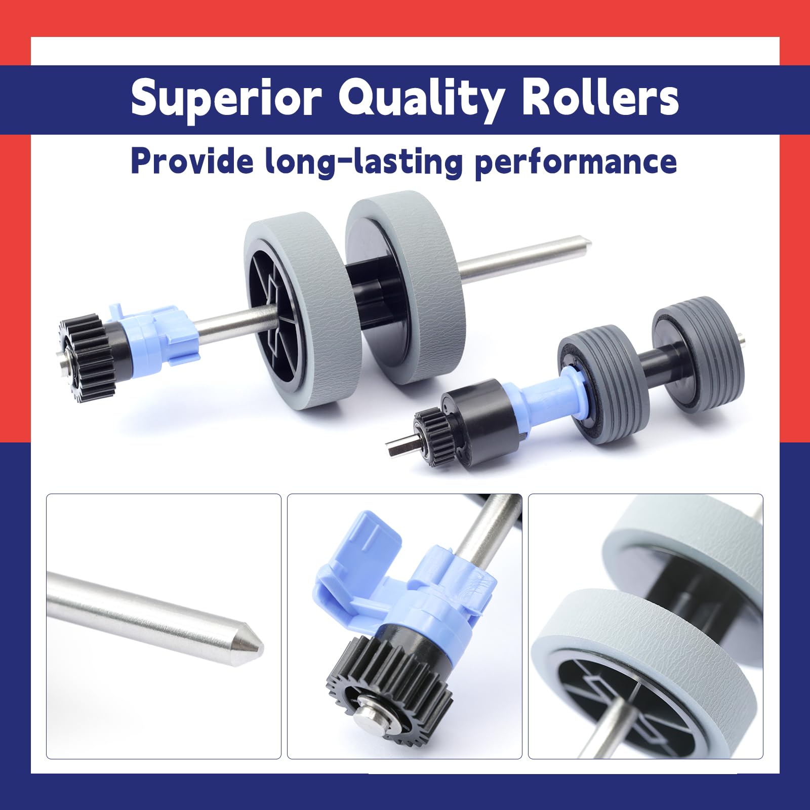 B12B819031 Scanner Exchange Roller Kit Replacement for Epson DS-530 ES-400 ES-500W ES-865 FF-680W DS-570W DS-575 DS-770 DS-780 DS-870 — view 6