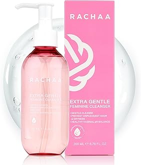 RACHAA Feminine Wash for Women - Gentle Daily Intimate Cleanser for Lightening, Moisturizing, Cleansing with Vitamin C, Tea Tree Oil & Lactic Acid - Sensitive, Hypoallergenic & pH Balance, 6.76 FL.Oz