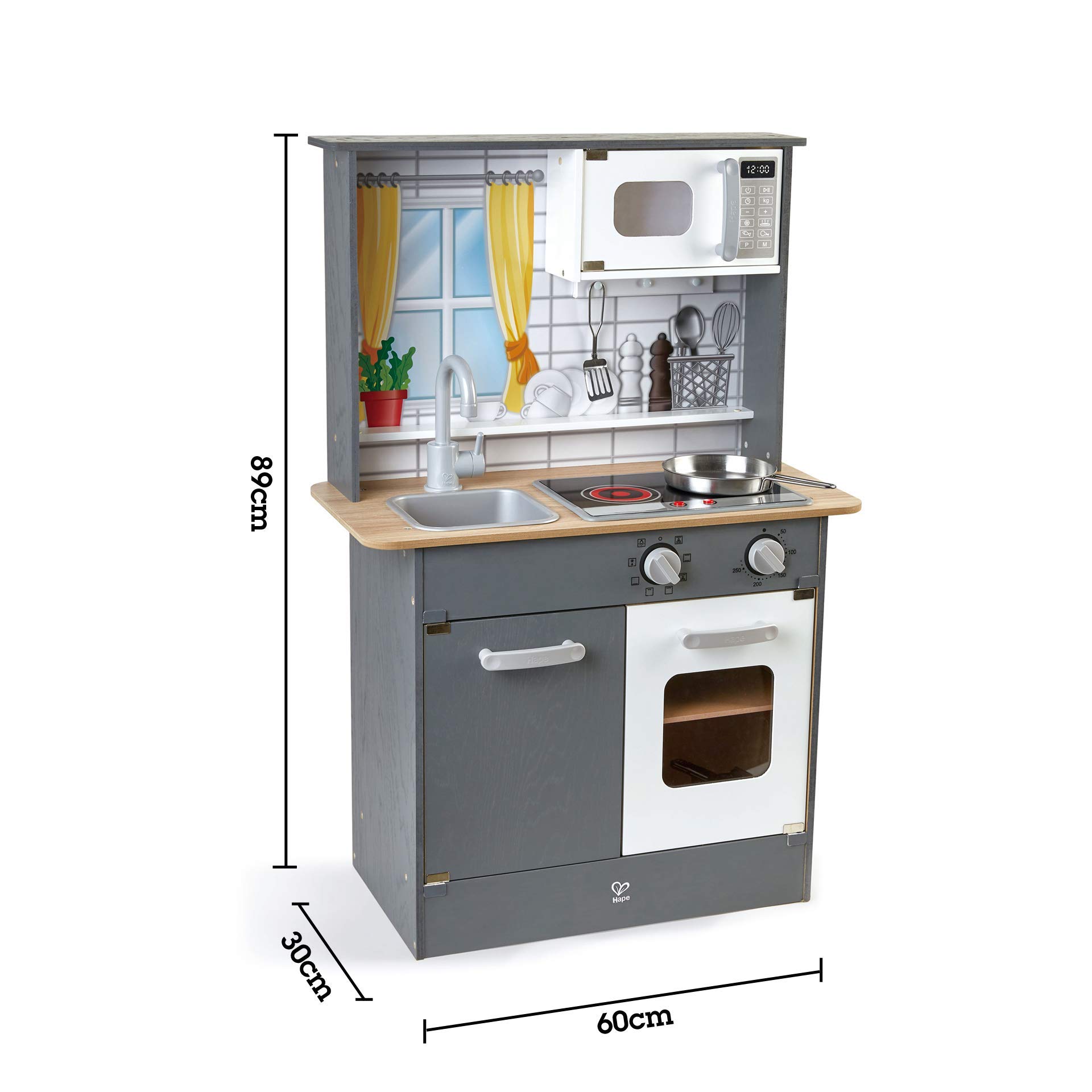 Hape Cucina Grigia – Set da Cucina Interattivo per Piccoli Chef!