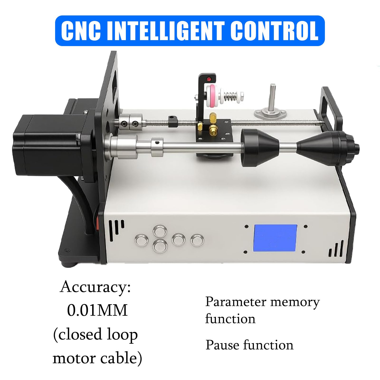 Bobinadora AutomáTica De 1200 RPM con Cable AutomáTico, Ideal para Transformadores De Tubo, Alambre Esmaltado, Alambre De Soldadura E Hilo De Pescar.