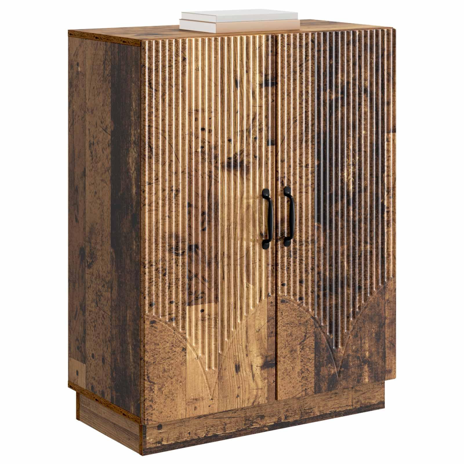 Hothingwell Drewniany bufet konstrukcyjny 66 cm z szufladami