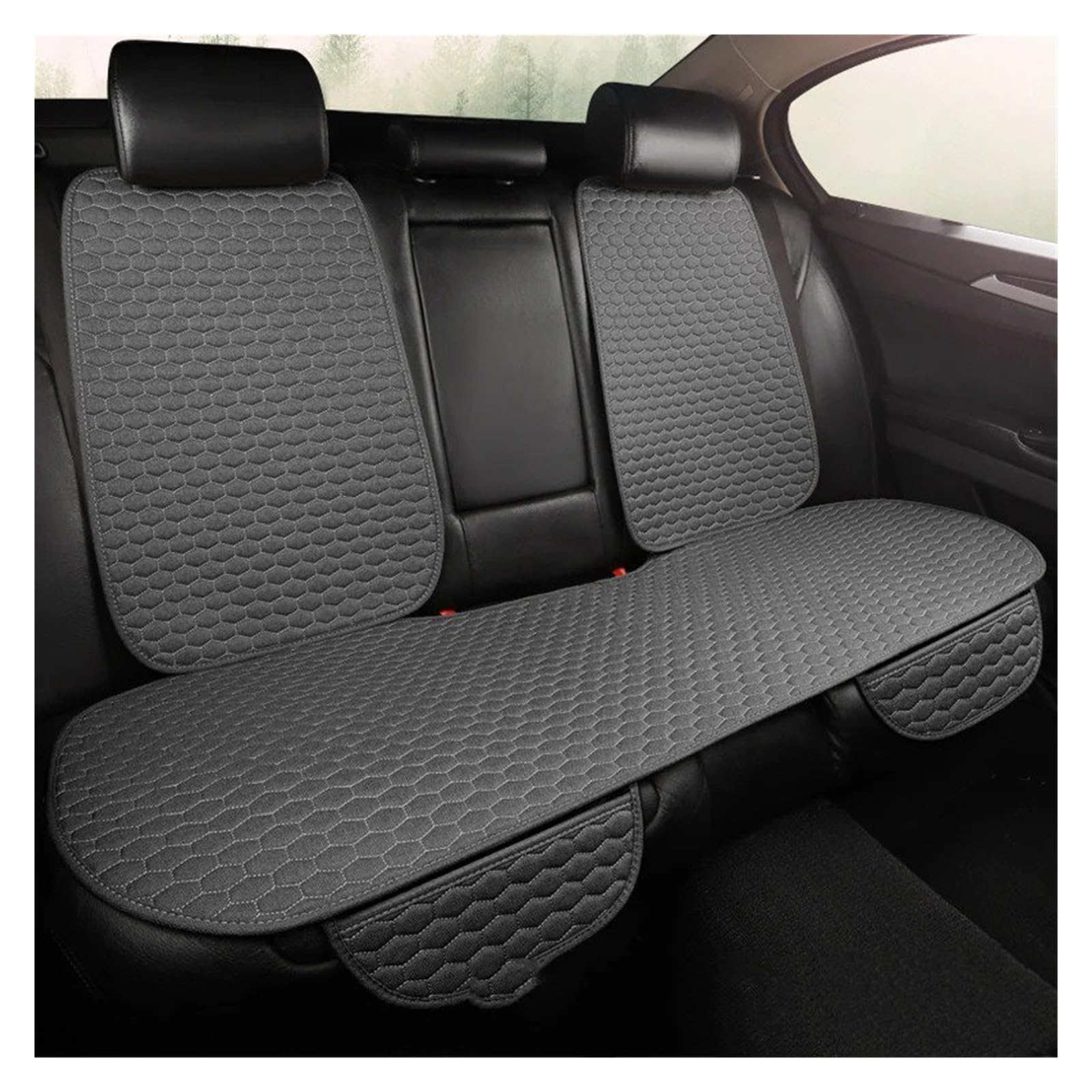 Coprisedili Auto Coprisedile Universale Per Auto Accessorio Schienale Sedile Anteriore E Posteriore Cuscino Lavabile Tappetino Per Auto Quattro(3pcs gray)