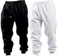 Kit 2 Calça Moletom Slim Flanelado com Bolso Skinny Jogger Masculino Adulto Unissex Inverno Corrida Masculina Musculação Academia
