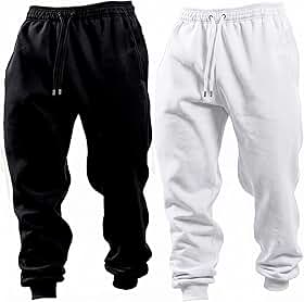 Kit 2 Calça Moletom Slim Flanelado com Bolso Skinny Jogger Masculino Adulto Unissex Inverno Corrida Masculina Musculação Academia