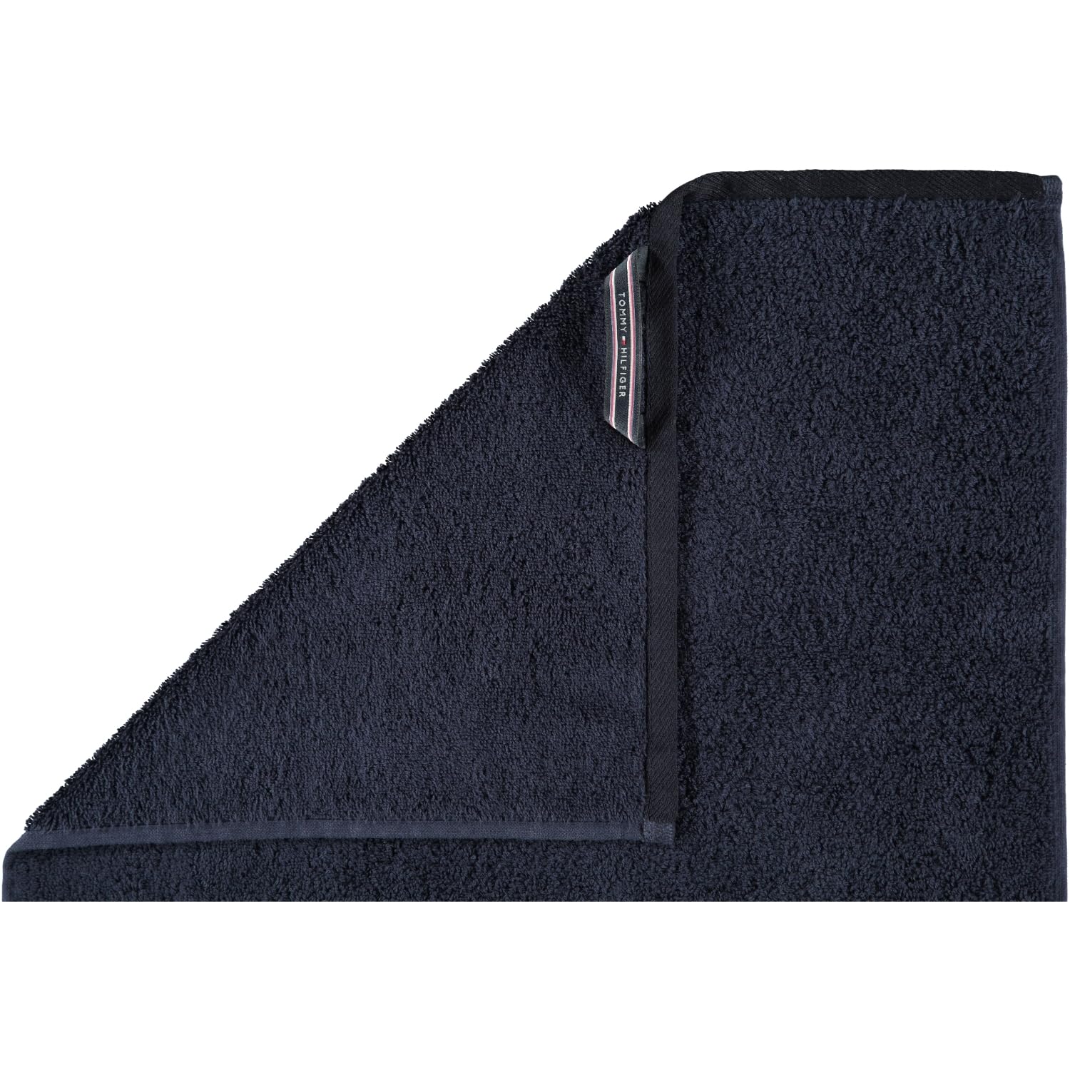 Tommy hilfiger-serviette serie legend 2–uni 560gr./m², 100 % coton, bleu marine, Serviette de bain 70 x 140 cm