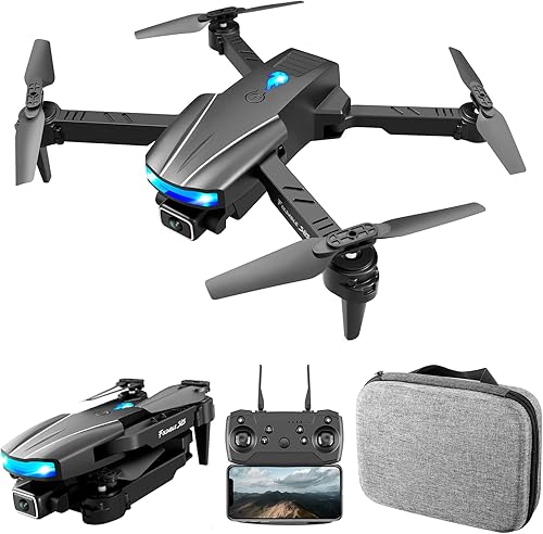 GoolRC S85 RC Drone con cámara dual para adultos, 4K HD FPV Video en vivo Mini Drone para niños, cuadricóptero RC con giro 3D, evitación de