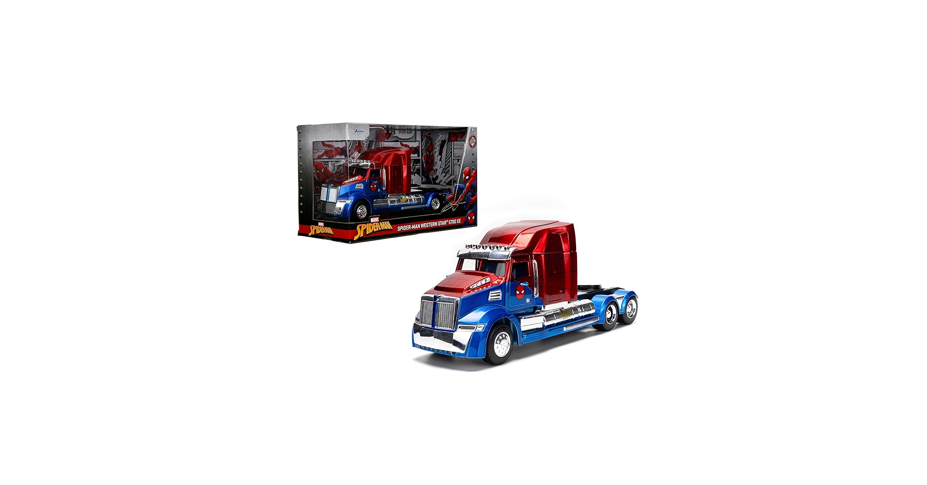 Amazon.com: Jada Spider-Man Western Star 5700 XE Big Rig