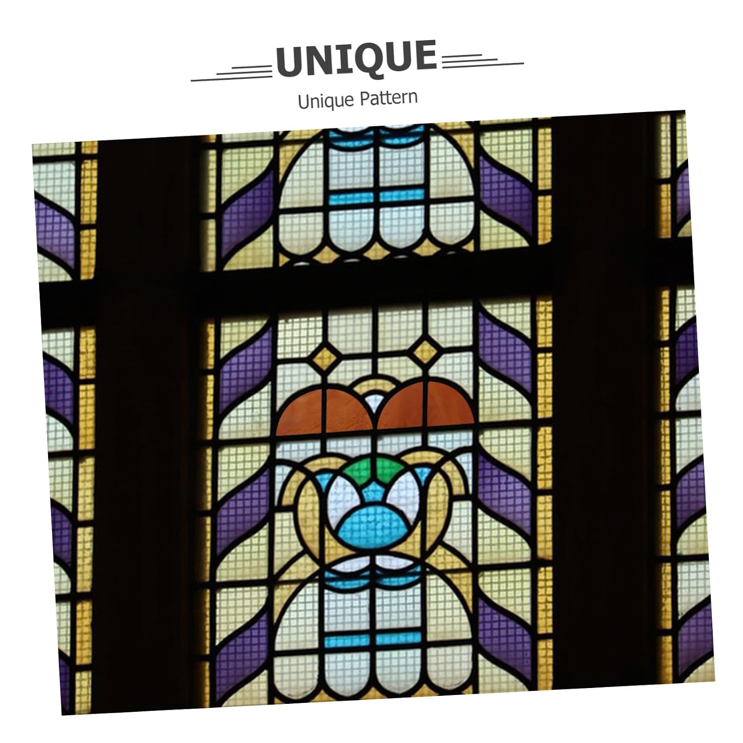 POPETPOP 10pcs Stained Glass Sheets for DIY Crafts Artistic Tiles for Murals Unique Patterns for Church Decor and Light-Enhancing Crafting Materials