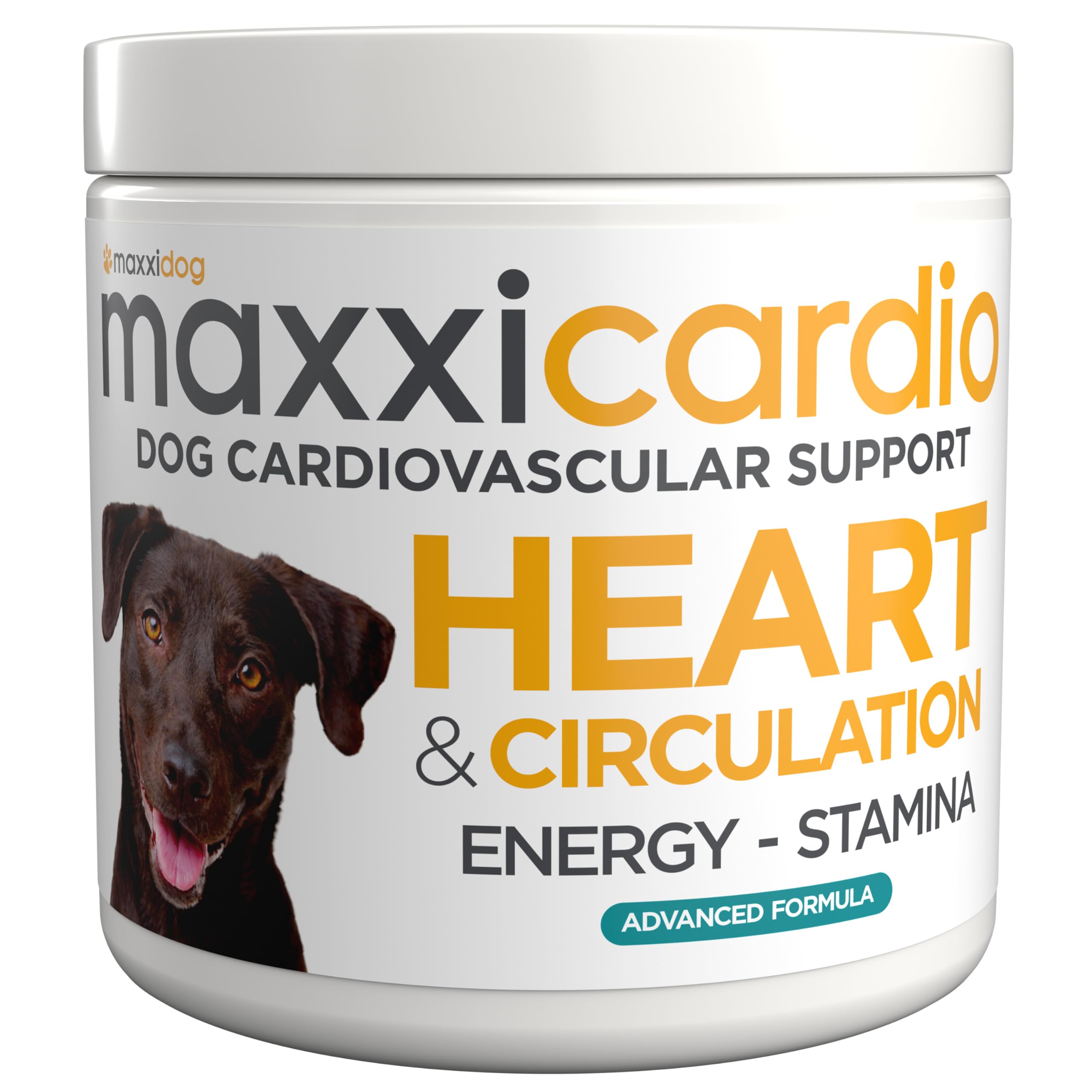 maxxipaws maxxicardio Soporte para el Corazón y el Sistema Cardiovascular - Suplemento en Polvo para Perros, 90 g