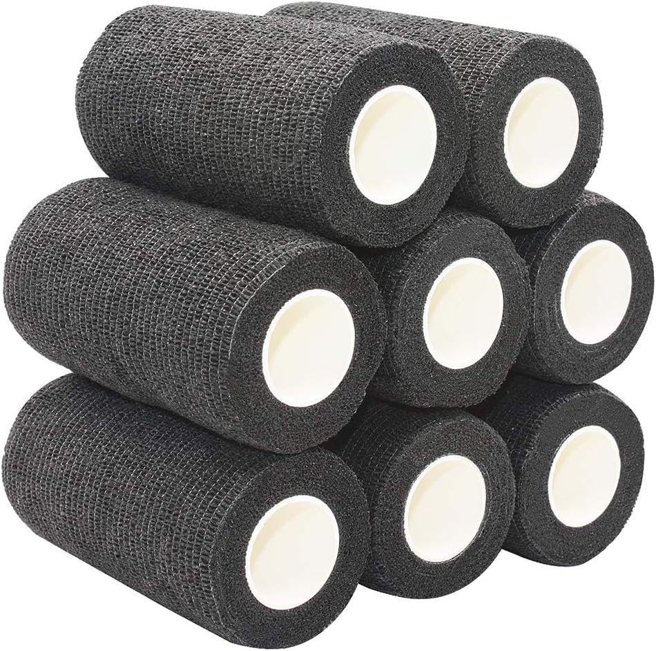 4 Inch x 12 Pack Self-Adhesive Bandages - 5 Yards, Sterile, Breathable, Latex Free, Ideal for Ankle, Wrist, Sprains, Purple