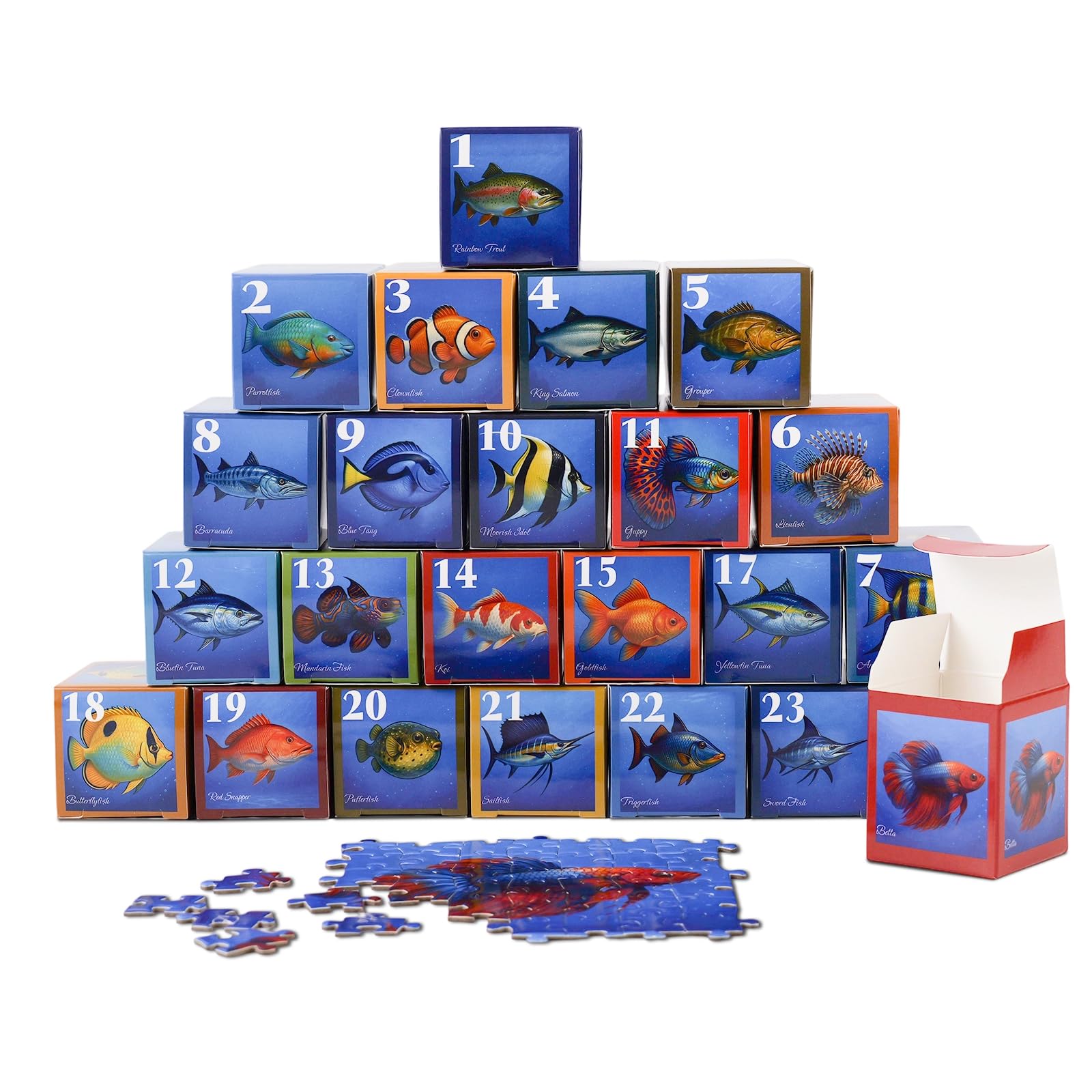 Fish On フィッシュオン 1-12巻セット　1998年 Amazon.com: rokt&razo, Fishes, 24 Mini Pack, 1000 Pieces Daily