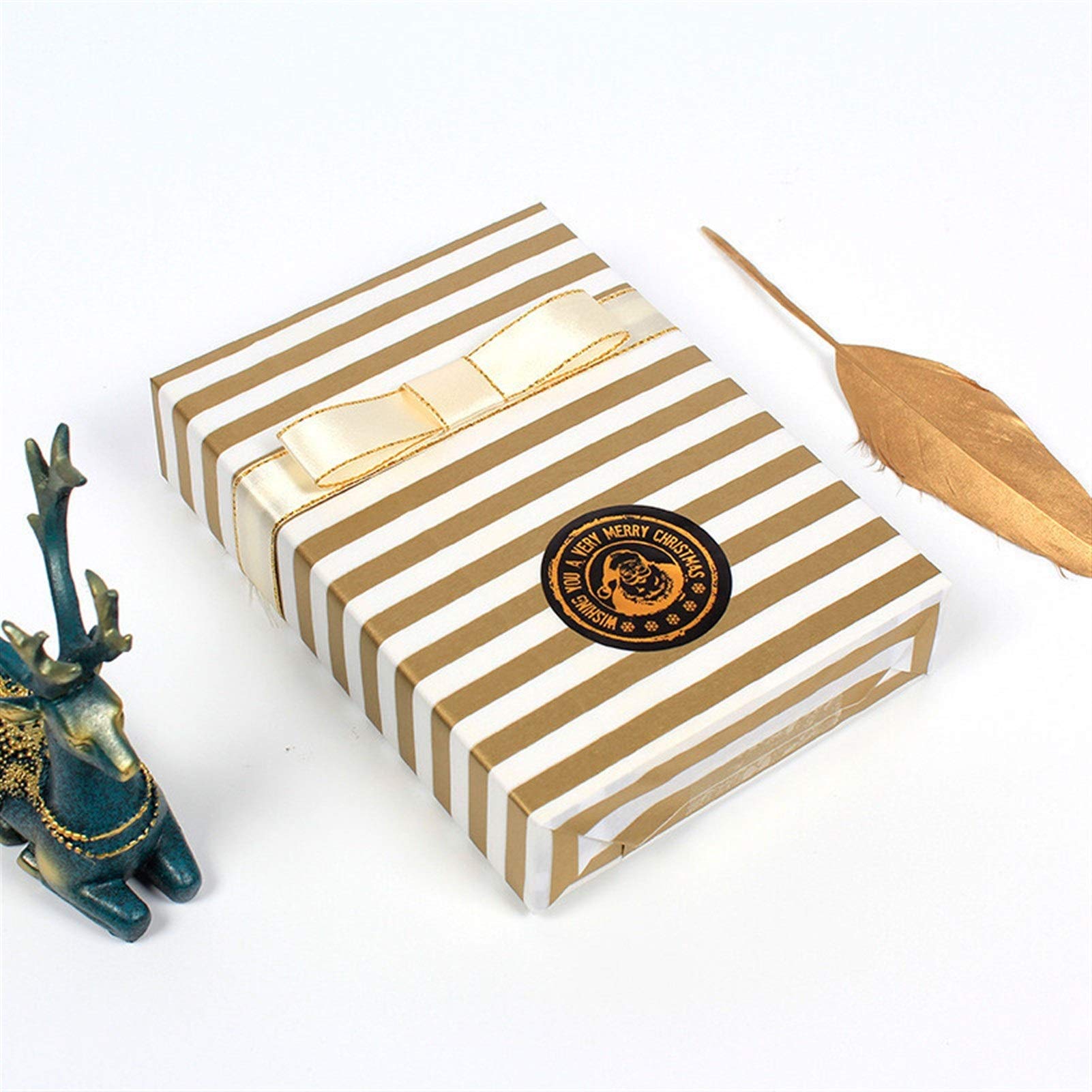 Geschenkpapier Papier 20 stücke Kreative Goldene Streifen Linie Verpackungspapier Geeignet für alle Gelegenheiten Geschenkpapier Set (Color : 4)