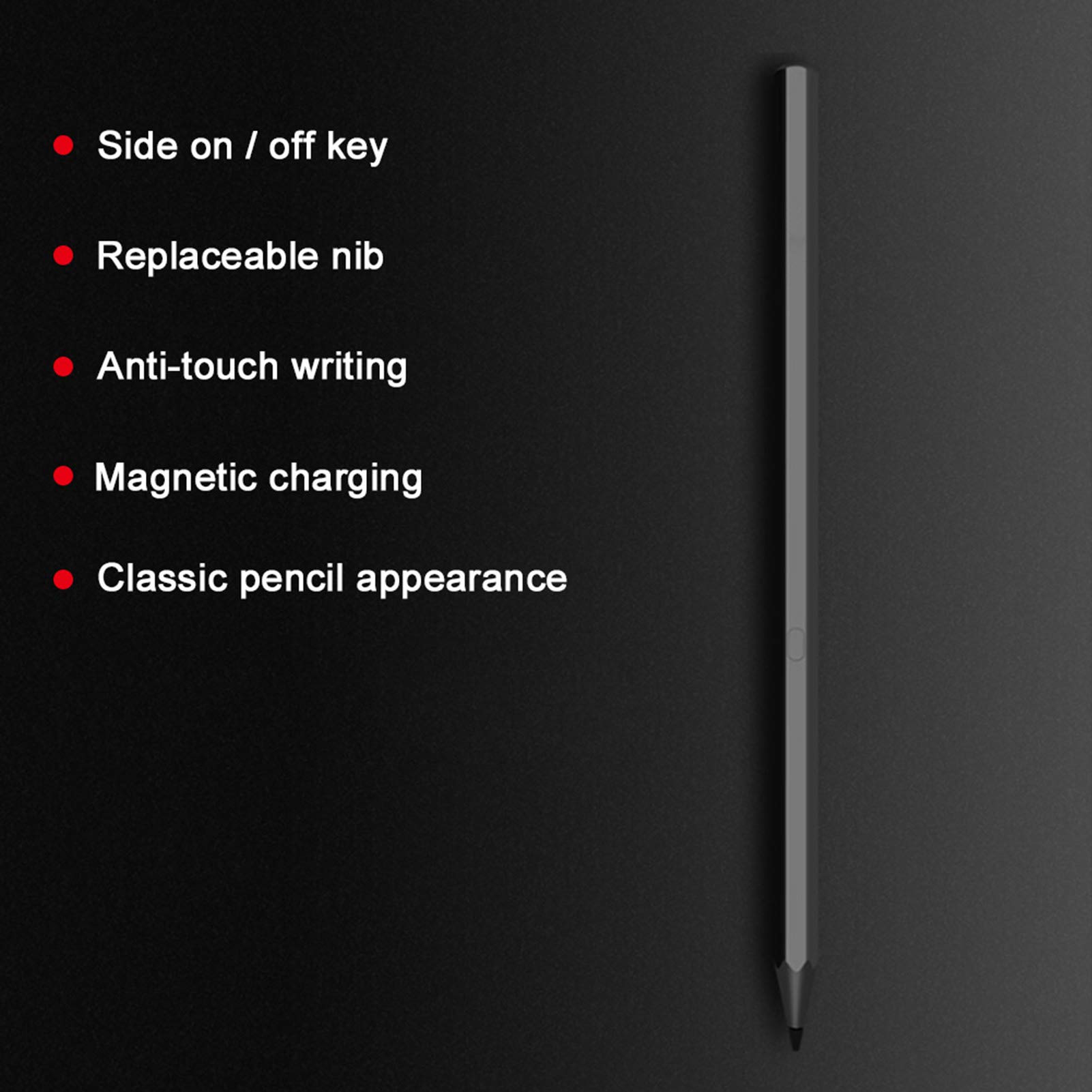 Penna stilo intelligente ricaricabile, ricarica magnetica USB, precisione
