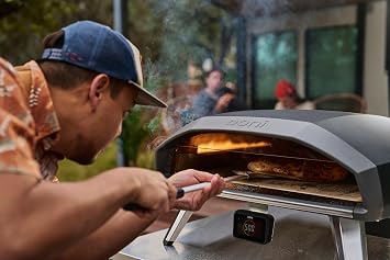 Ooni Koda 2 Pro Gas Pizza Oven 18 Gas Powered Outdoor Oven with 28 mBar Regulator and Gas Hose, Gas powered Portable Pizza Oven - Black