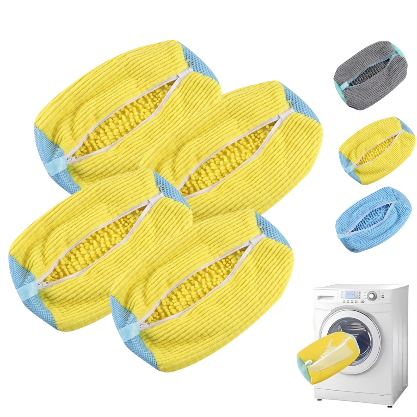 SneakWash-Schuhwaschbeutel für Sneaker,Wäschesack Schuhe,Waschbeutel,Wiederverwendbar & Schonend,Schutz für Schuhe und Waschmaschine,für Sneaker Sportschuhe (≤45 Größe)