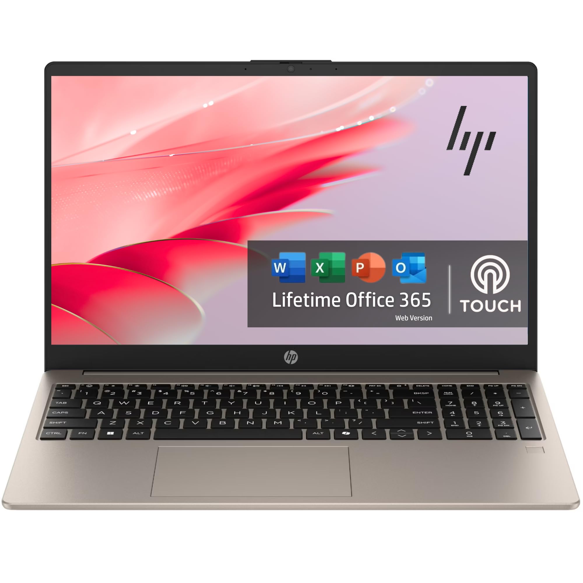 HP 15.6“ FHD Touchscreen Laptop with Lifetime Office 365 for The Web, Intel 8-Core I3 (Beat i5-1155G7), 8GB RAM, 768GB Storage(256GB SSD and 512GB