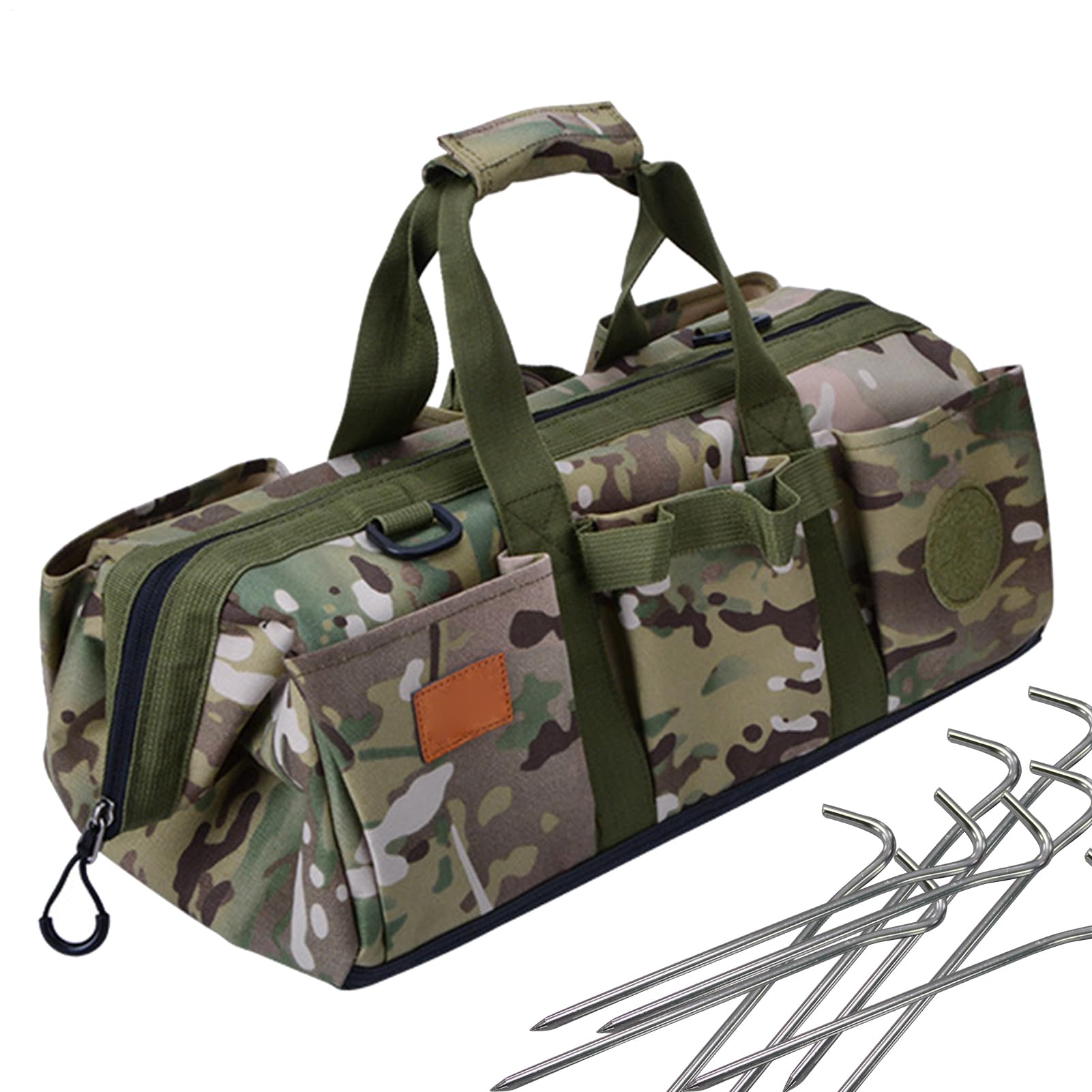Sac À Sardines De Tente pour Camping Boîte À Piquets De Tente avec Plateau