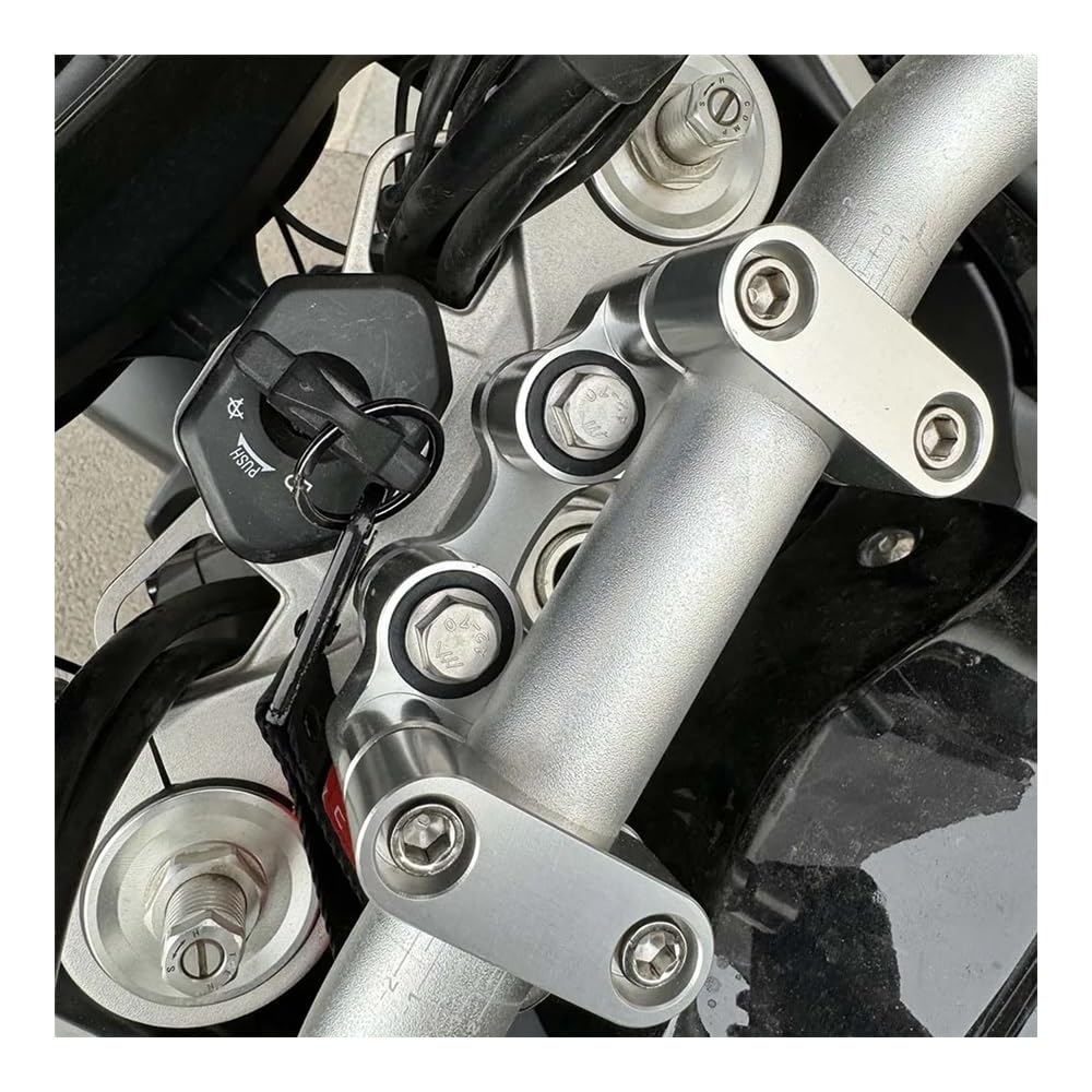 Elevadores Manillar Motocicleta para Macbor Montana XR5 XR 5 500 510 XR510 Accesorios Abrazadera de elevación del Manillar Base Montaje Barra Amortiguación Estabilizador