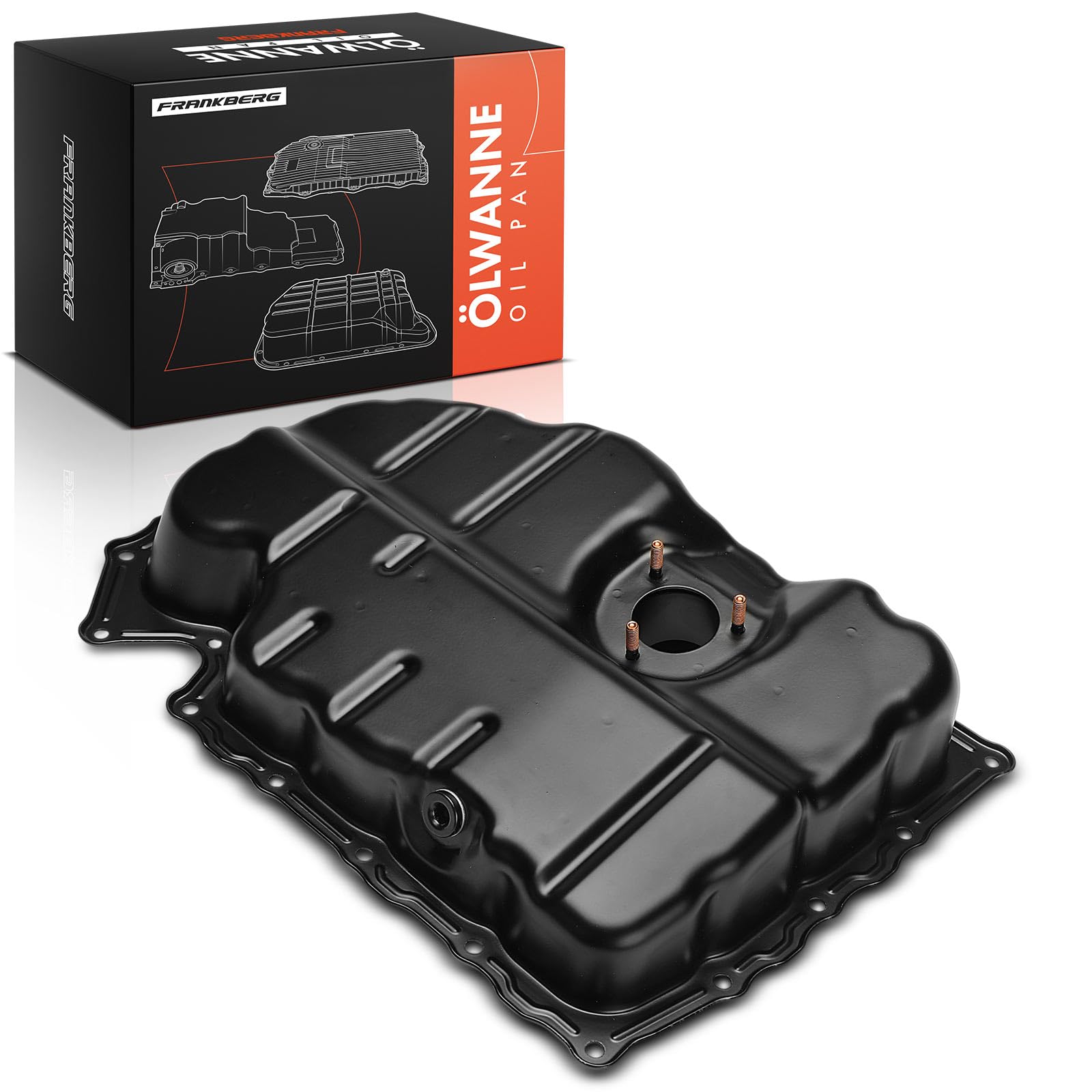 Frankberg Coppa dell'olio coppa dell'olio motore benzina 06K103600AG | Compatibile con: O.c.t.a.v.i.a III 5E3 NL3 NR3, Q3 Sportback F3N, TT FV3 FVP, T.i.g.u.a.n Allspace BJ2 BW2