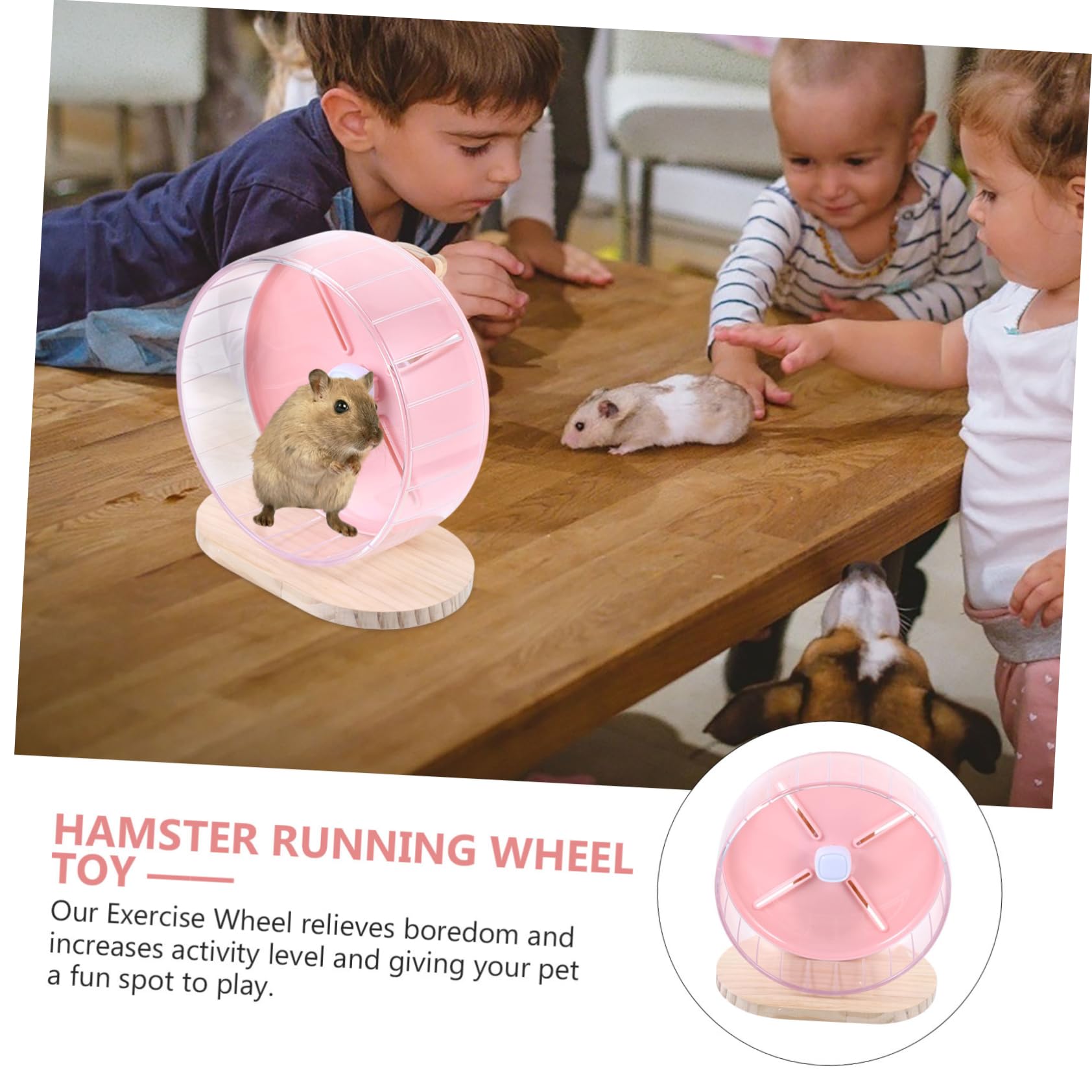 1 Ensemble Silencieuses pour Hamster et Chinchilla Support Adorable pour Animaux Silencieux et