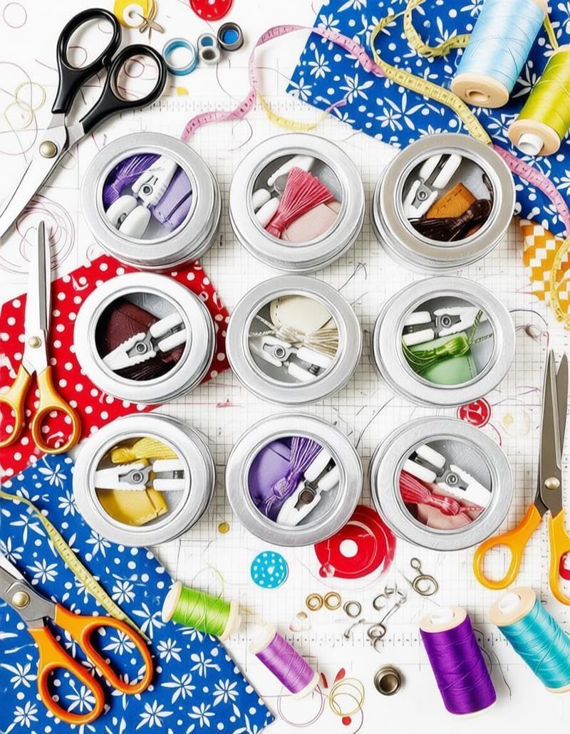 Mini Knitting Scissor, Tassel, Sheath Set with Storage Box, Compact Embroidery Scissors, Sewing Craft Scissors for Crochet, Embroidery, Knitting, and Cross-Stitch