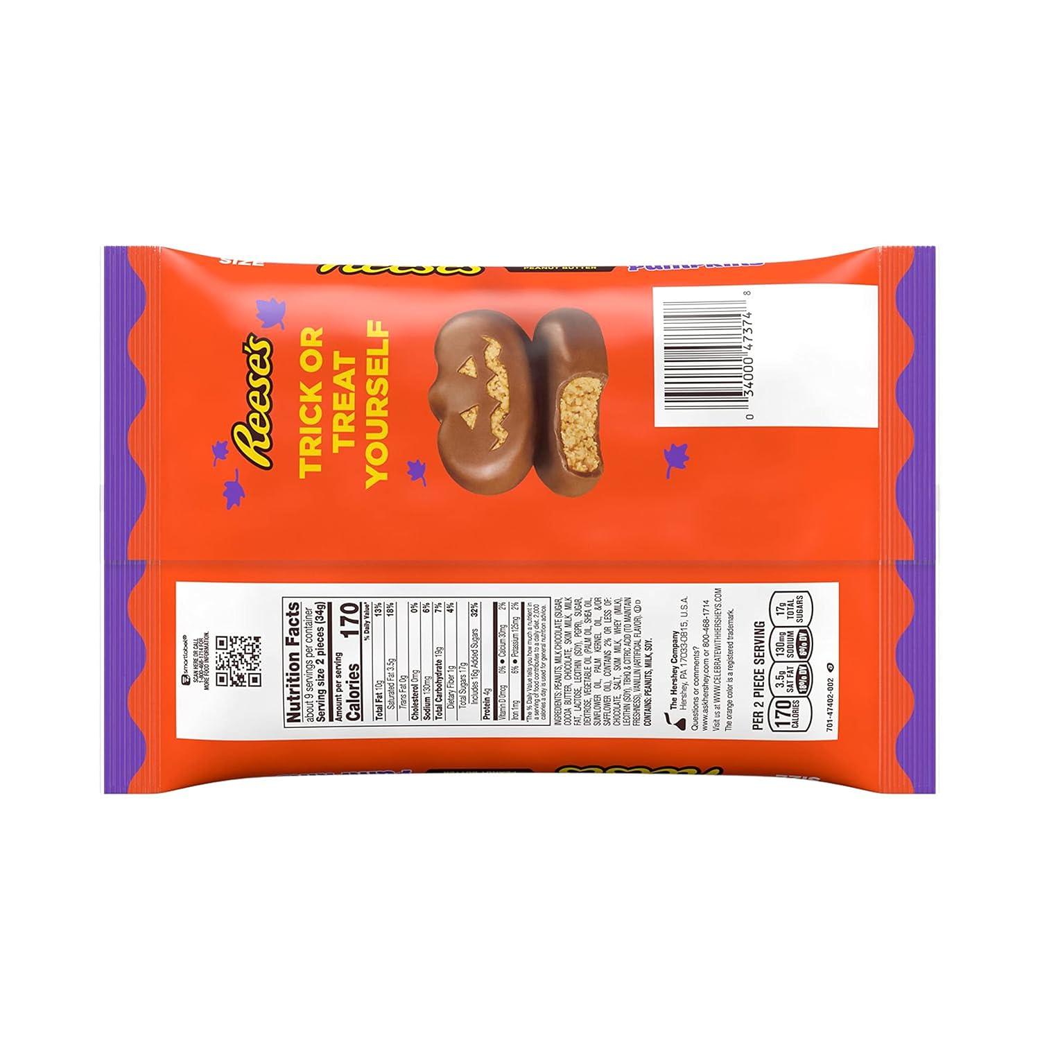 Hershey All Time Greats Chocolate Assortment Miniatures Candy Bars, Halloween, 52.3 oz, Bulk Bag (160 Pieces)